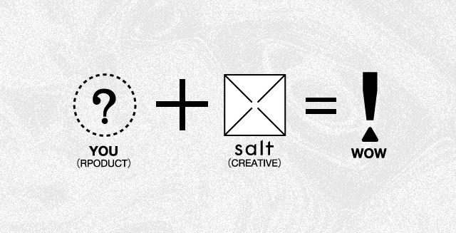 material plus salt is ONLY HERE